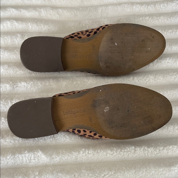 Indigo Rd Brown Leopard Print Mules - Picture 5 of 6